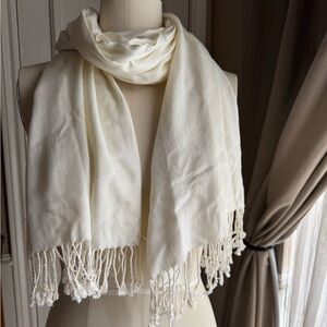 Cream pashmina shawl